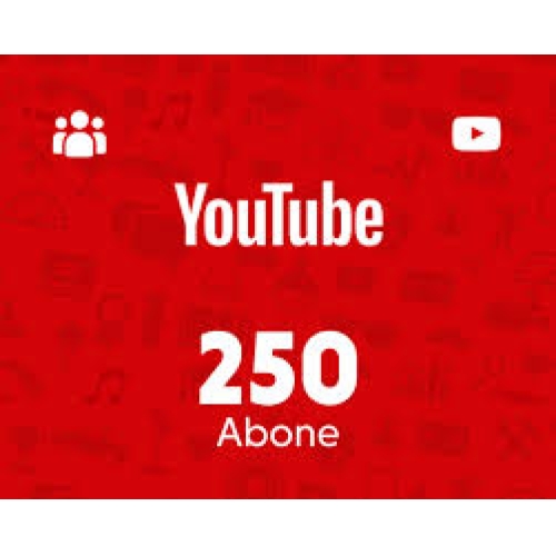  ⚡YOUTUBE ABONE 250⚡